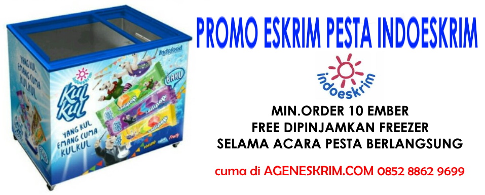 Promo beli 10 ember es krim pesta gratis pinjam freezer